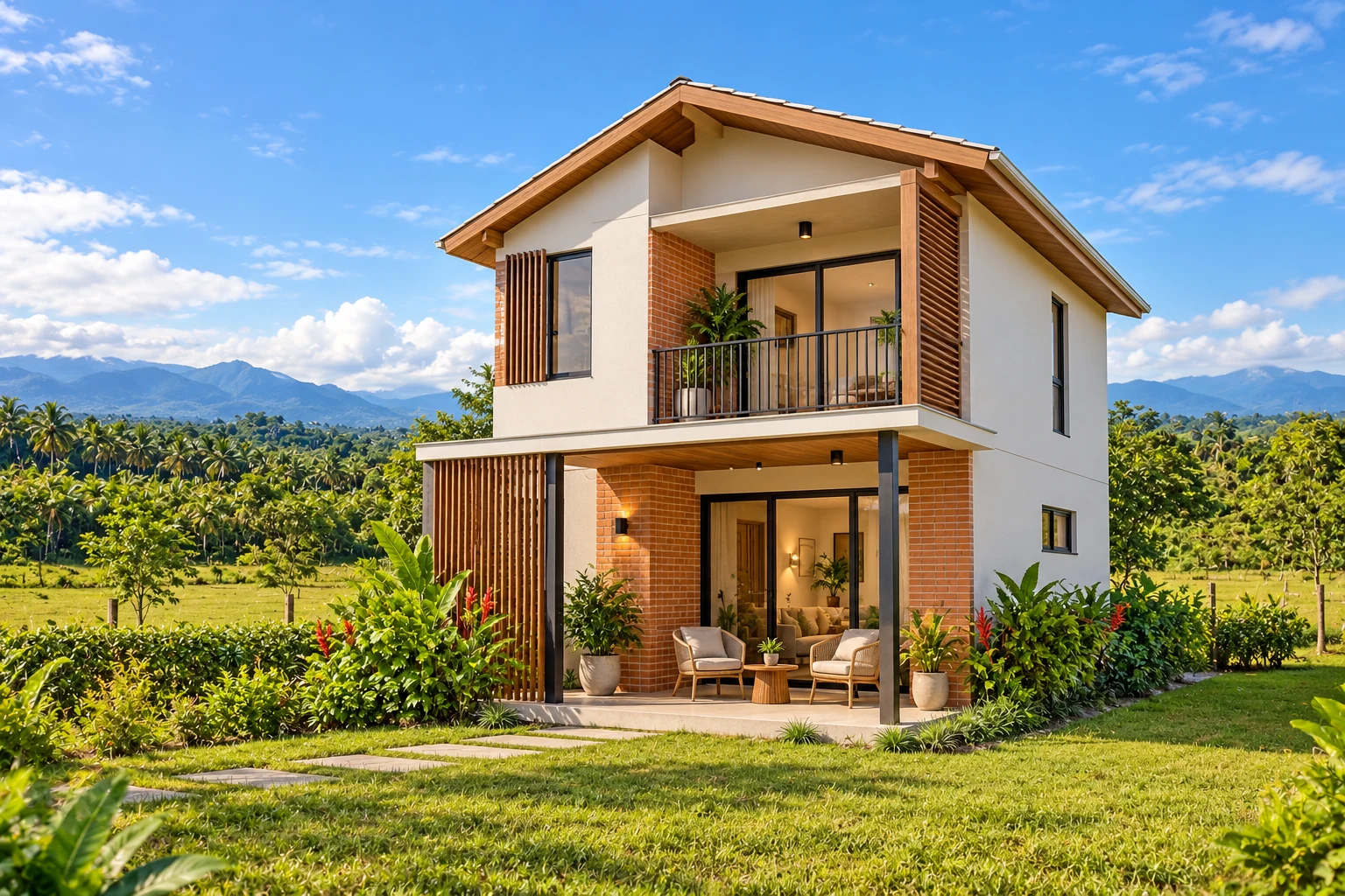 Casa de dos niveles, concepto IA